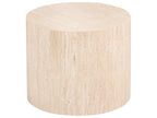 Set of 2 Coffee Tables MANTI Travertine Effect