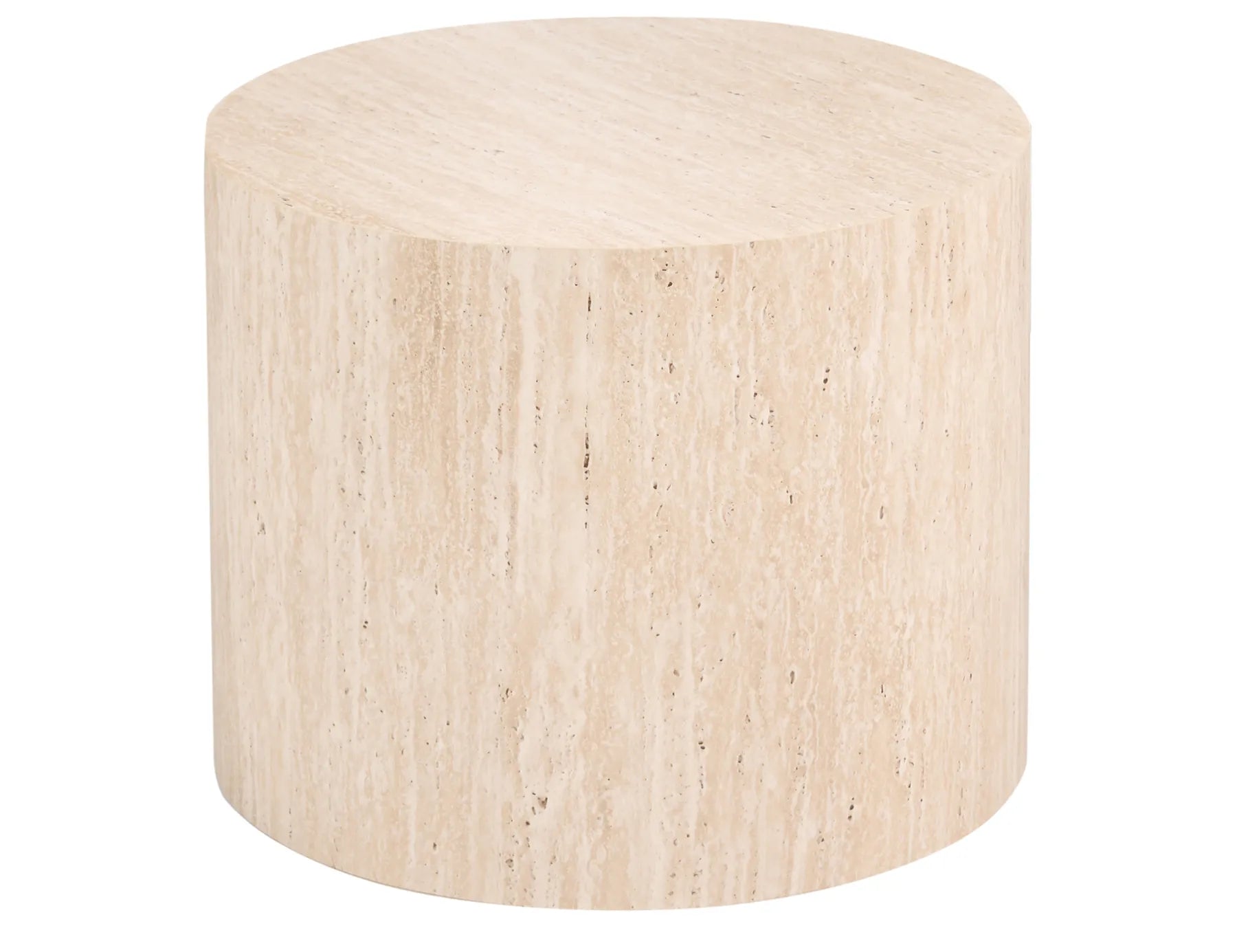 Set of 2 Coffee Tables MANTI Travertine Effect