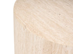Set of 2 Coffee Tables MANTI Travertine Effect