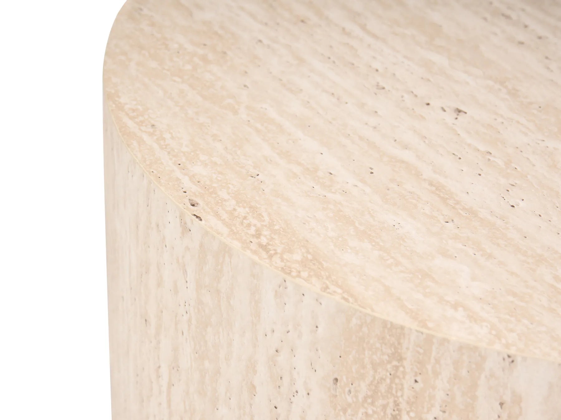 Set of 2 Coffee Tables MANTI Travertine Effect
