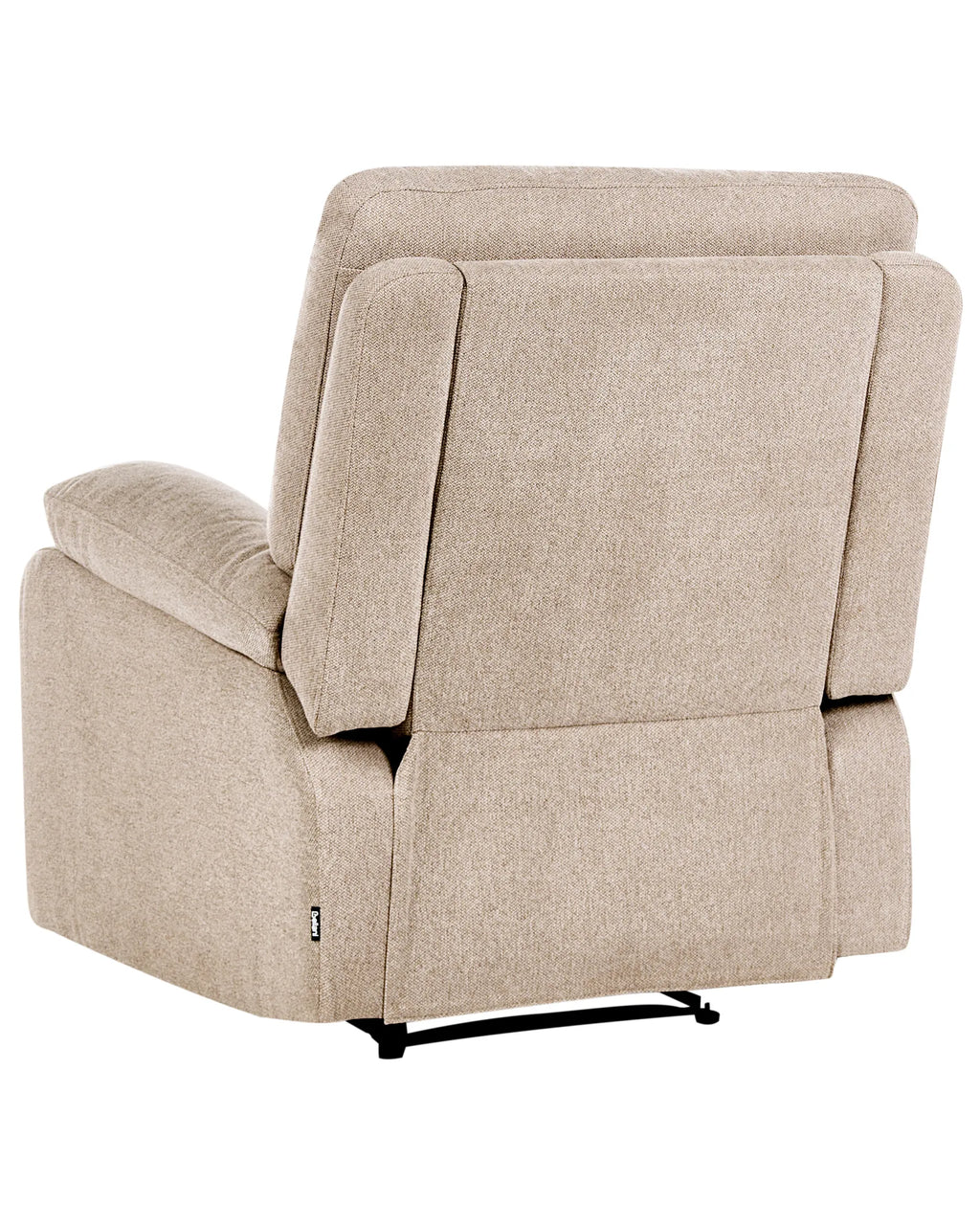 Recliner Chair BERGEN with Footrest Fabric Beige