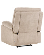 Recliner Chair BERGEN with Footrest Fabric Beige