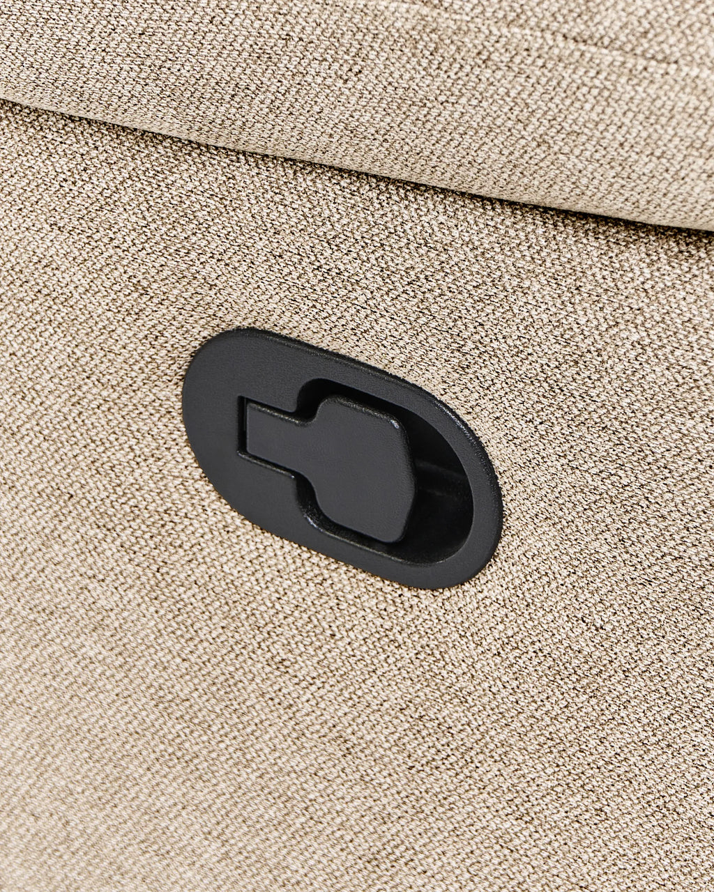 Recliner Chair BERGEN with Footrest Fabric Beige