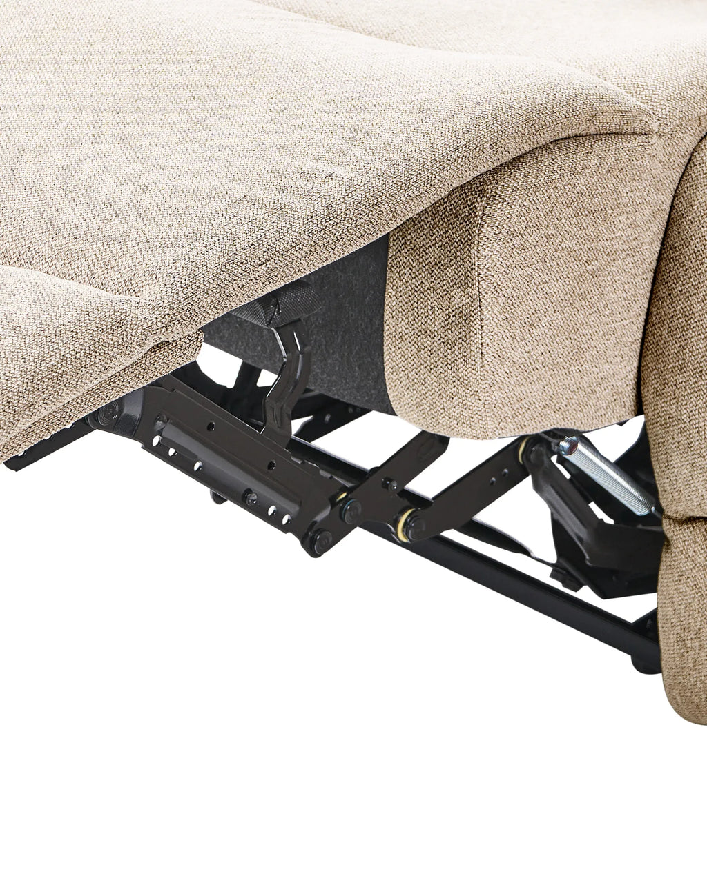 Recliner Chair BERGEN with Footrest Fabric Beige