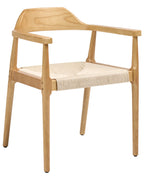 Set of 2 Dining Chairs OAKDALE Wood Light Brown/ Beige