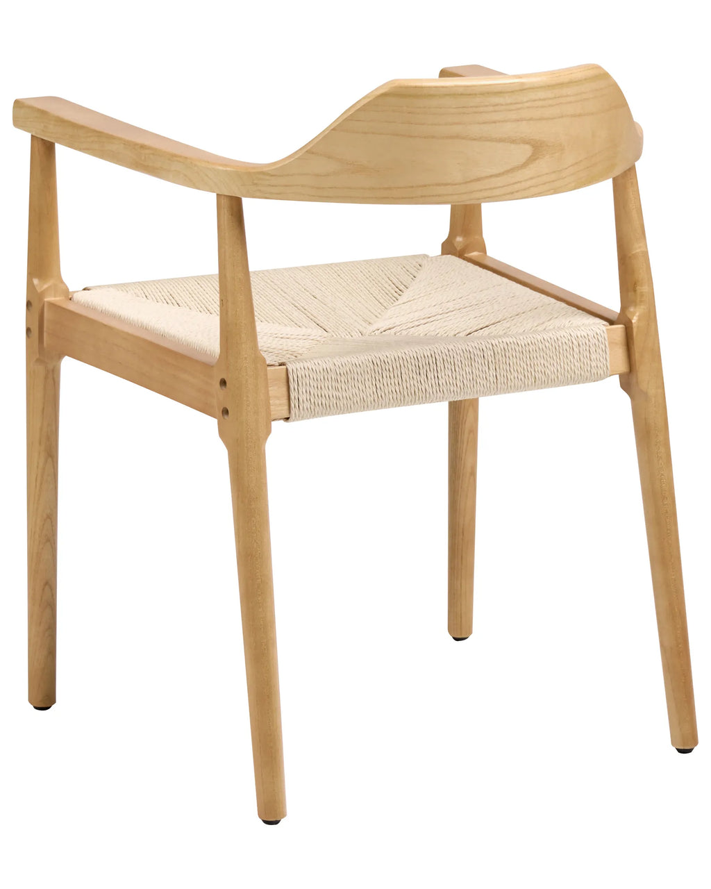Set of 2 Dining Chairs OAKDALE Wood Light Brown/ Beige