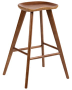 Set of 2 Bar Stools CANDO Brown