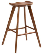 Set of 2 Bar Stools CANDO Brown