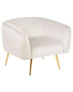 Armchair LACONIA Velvet Off-White