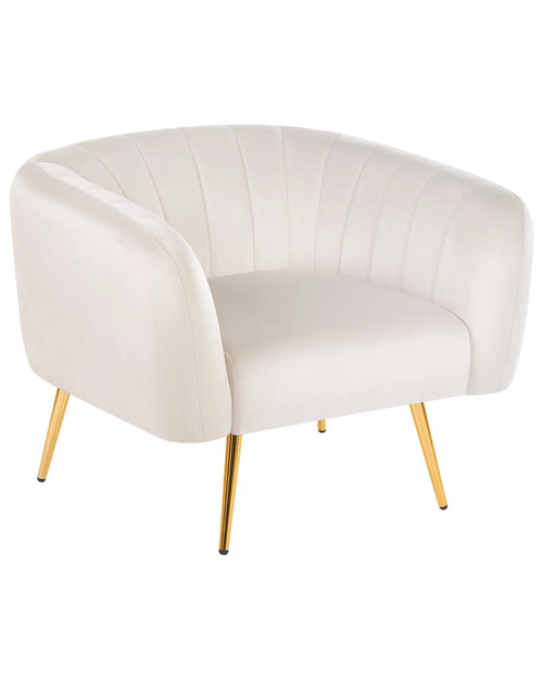 Armchair LACONIA Velvet Off-White