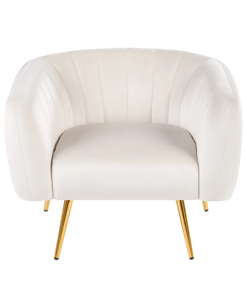 Armchair LACONIA Velvet Off-White