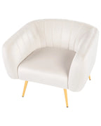 Armchair LACONIA Velvet Off-White