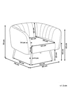 Armchair LACONIA Velvet Off-White