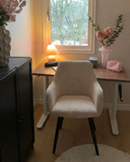 Set of 2 Dining Chairs MORI Corduroy Beige