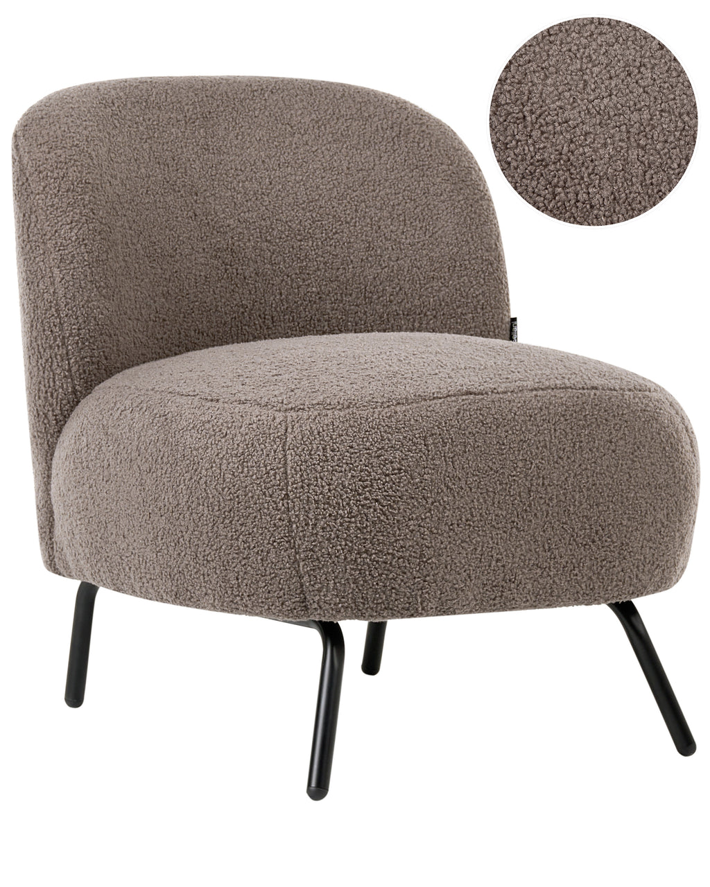 Armchair KUMLA Boucle Taupe