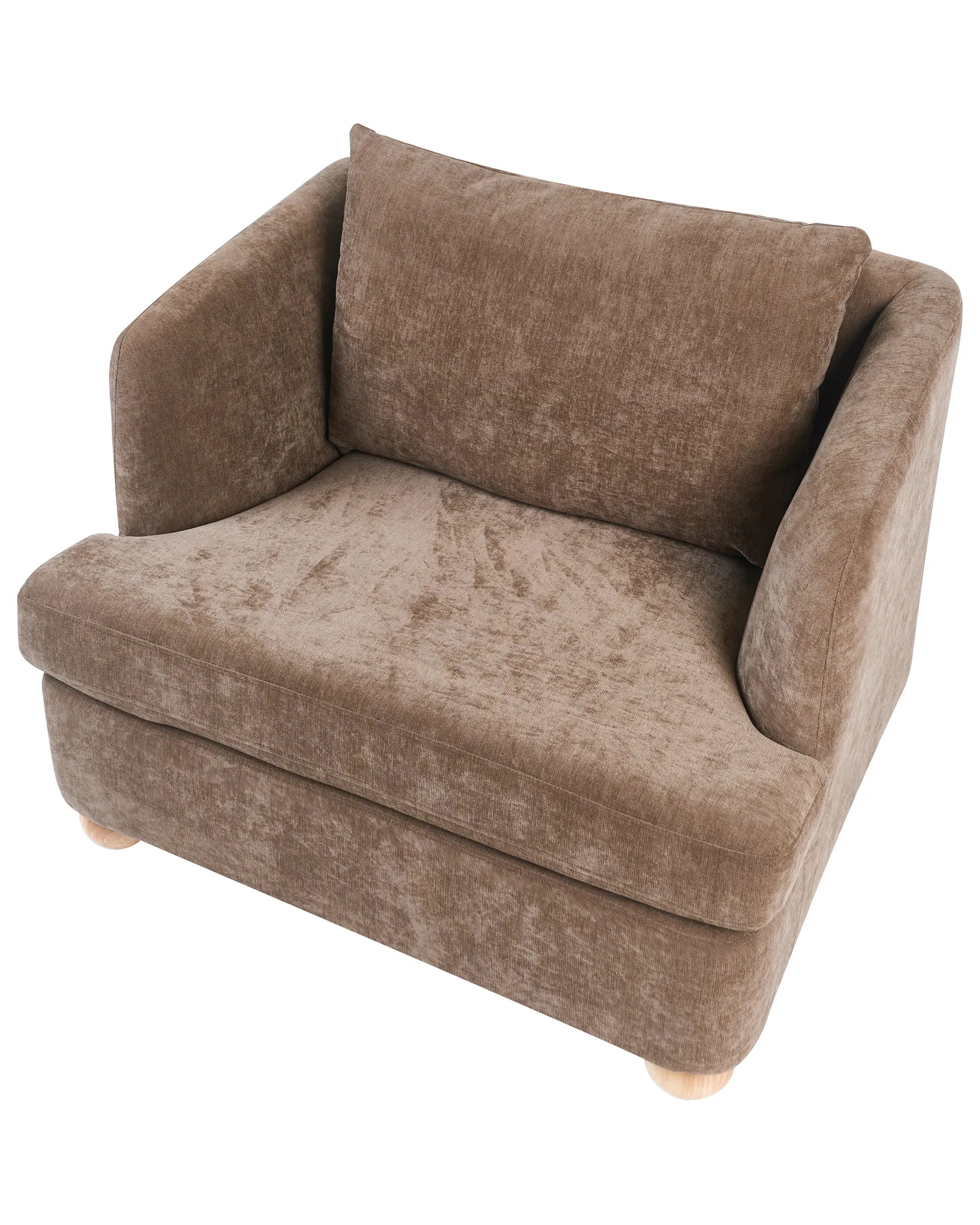 Armchair RATTVIK Chenille Brown