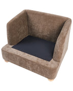 Armchair RATTVIK Chenille Brown