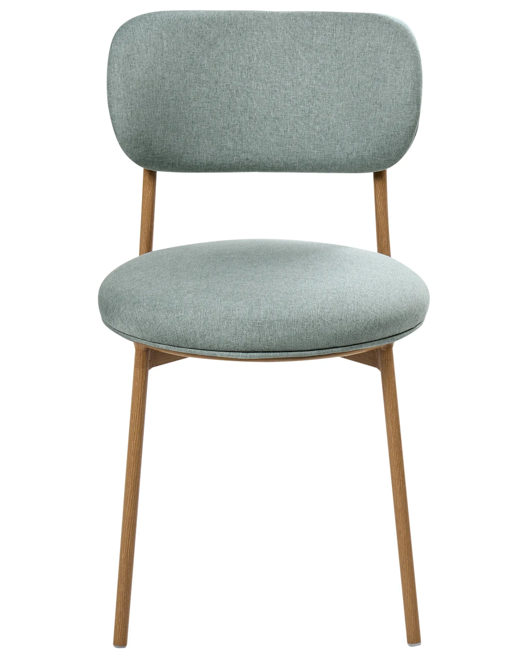 Set of 2 Dining Chairs CASEY Fabric Mint Green
