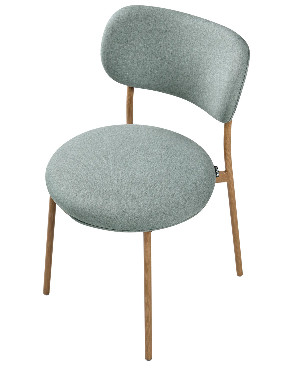 Set of 2 Dining Chairs CASEY Fabric Mint Green