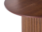 Dining Table SHERIDAN Dark Ash Wood 180 cm 100 cm