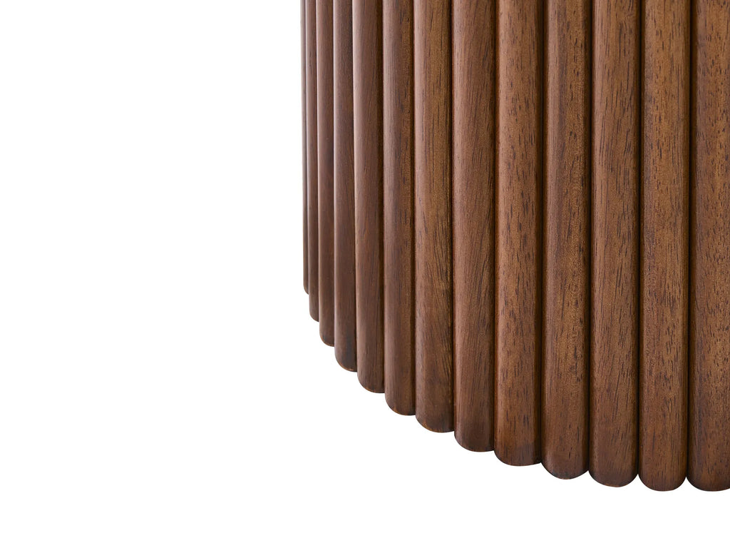 Dining Table SHERIDAN Dark Ash Wood 180 cm 100 cm