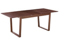 Extending Dining Table CAMDEN Dark Ash Wood 160/200 cm 95 cm