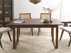 Extending Dining Table CAMDEN Dark Ash Wood 160/200 cm 95 cm