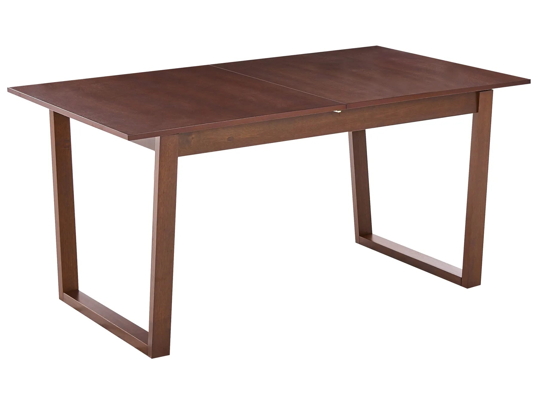 Extending Dining Table CAMDEN Dark Ash Wood 160/200 cm 95 cm