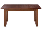 Extending Dining Table CAMDEN Dark Ash Wood 160/200 cm 95 cm