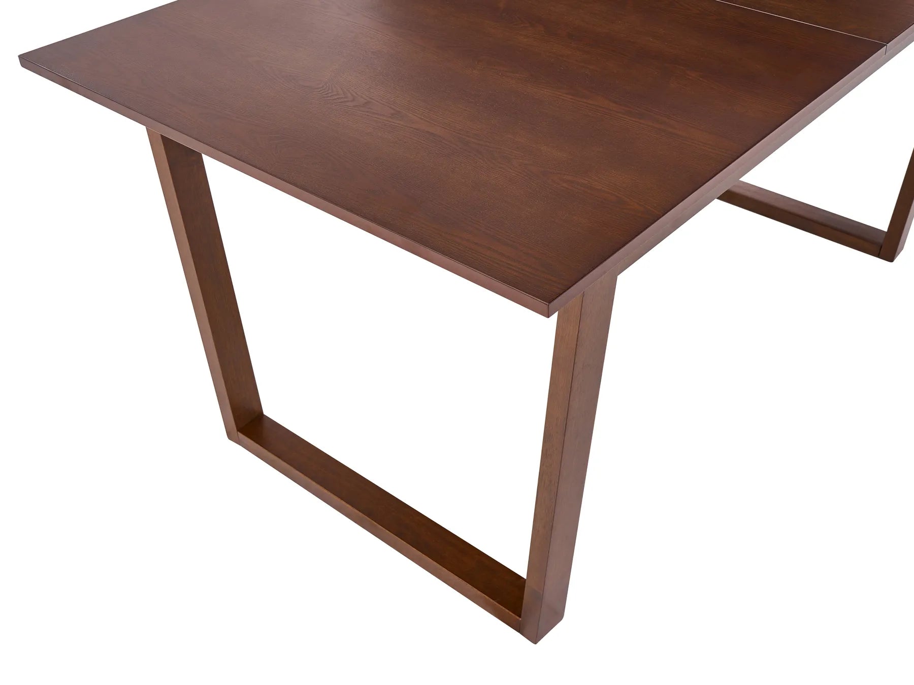 Extending Dining Table CAMDEN Dark Ash Wood 160/200 cm 95 cm