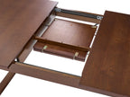 Extending Dining Table CAMDEN Dark Ash Wood 160/200 cm 95 cm