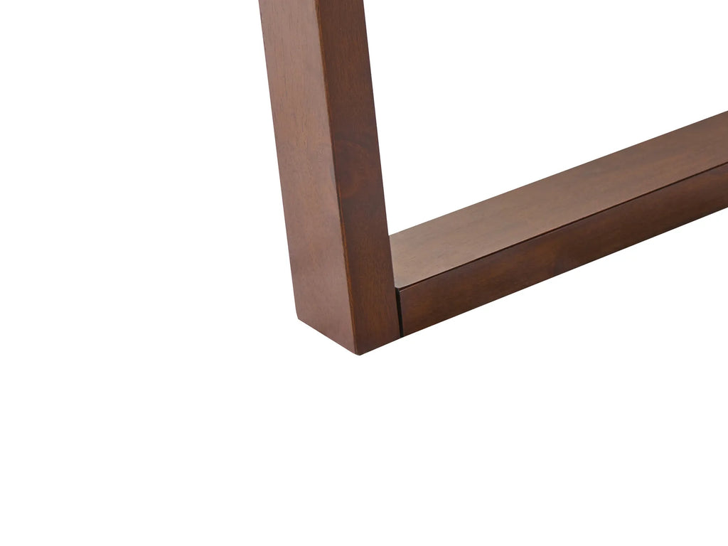 Extending Dining Table CAMDEN Dark Ash Wood 160/200 cm 95 cm