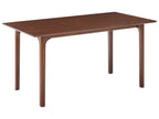 Dining Table DELMAS Dark Ash Wood 160 cm 90 cm