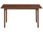 Dining Table DELMAS Dark Ash Wood 160 cm 90 cm