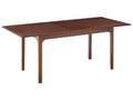 Extending Dining Table DELMAS Dark Ash Wood 160/200 cm 90 cm