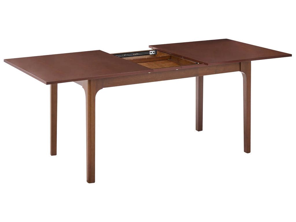 Extending Dining Table DELMAS Dark Ash Wood 160/200 cm 90 cm
