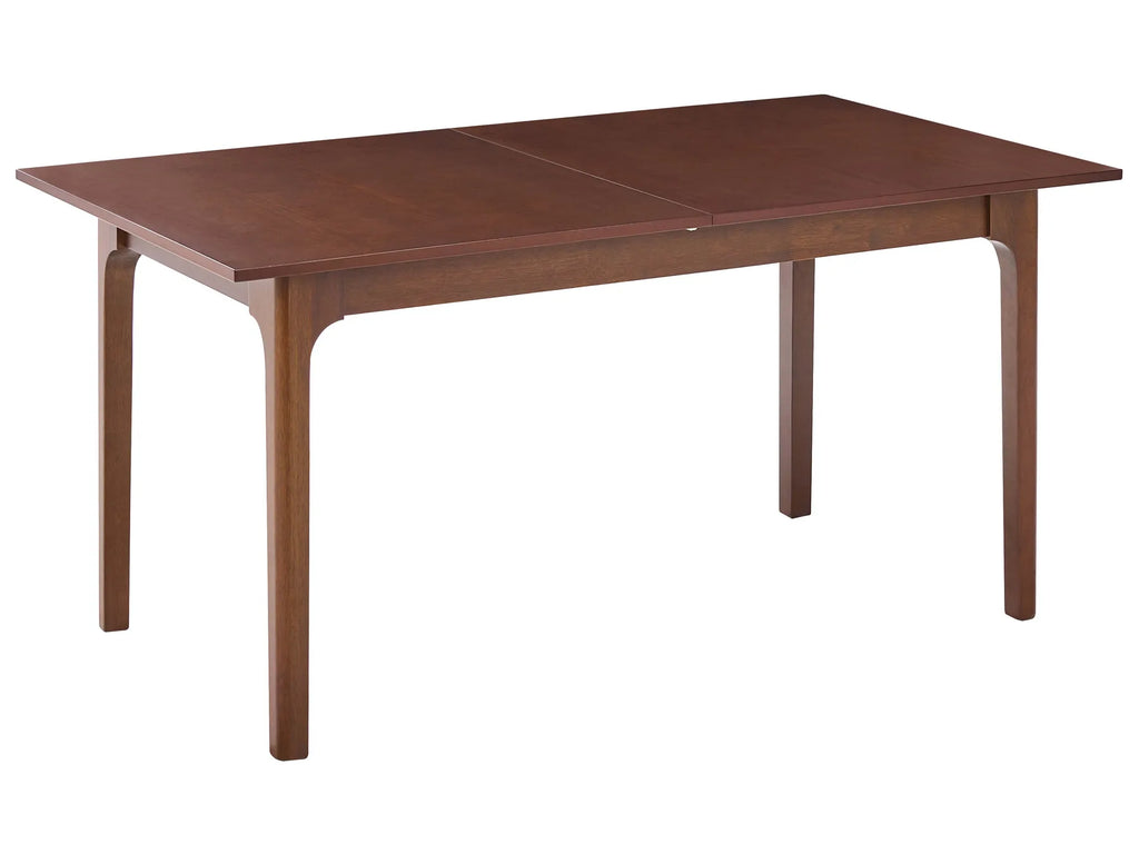 Extending Dining Table DELMAS Dark Ash Wood 160/200 cm 90 cm