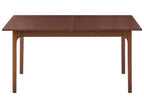 Extending Dining Table DELMAS Dark Ash Wood 160/200 cm 90 cm