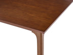 Extending Dining Table DELMAS Dark Ash Wood 160/200 cm 90 cm