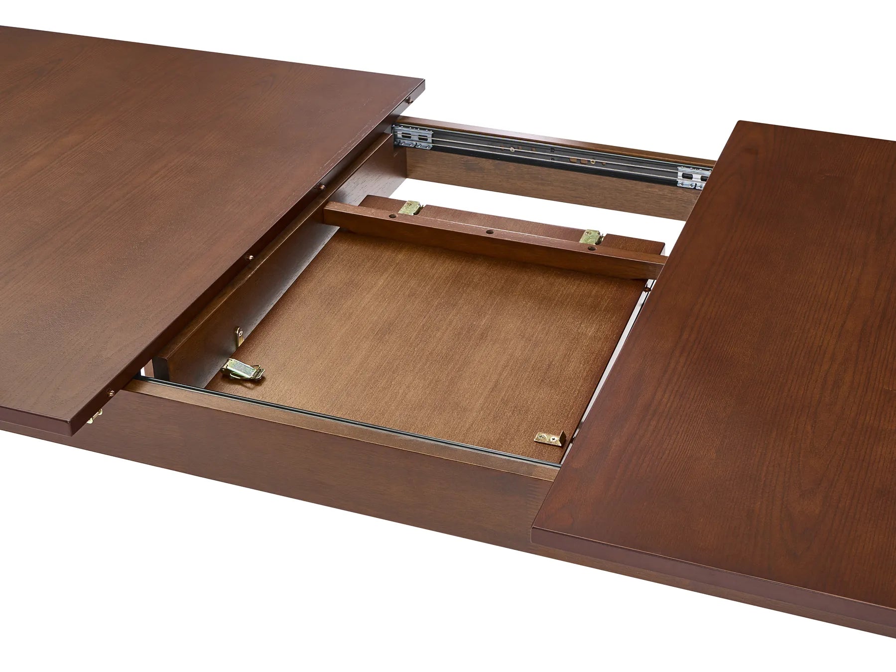 Extending Dining Table DELMAS Dark Ash Wood 160/200 cm 90 cm
