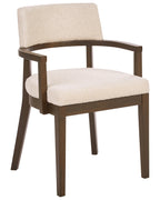 Set of 2 Dining Chairs DALBO Boucle Dark Brown/ Off-White