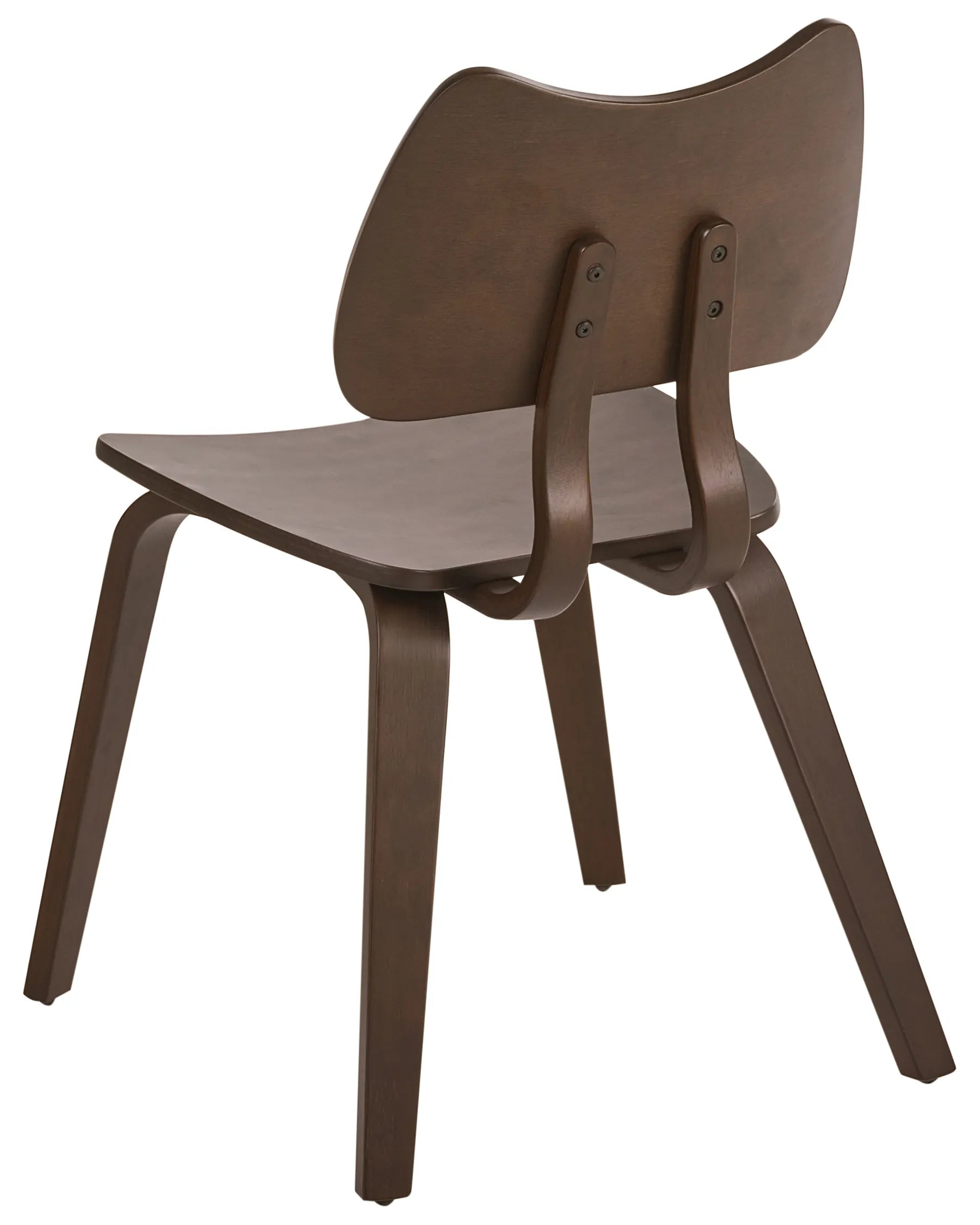 Set of 2 Dining Chairs DIANA Wood Dark Brown