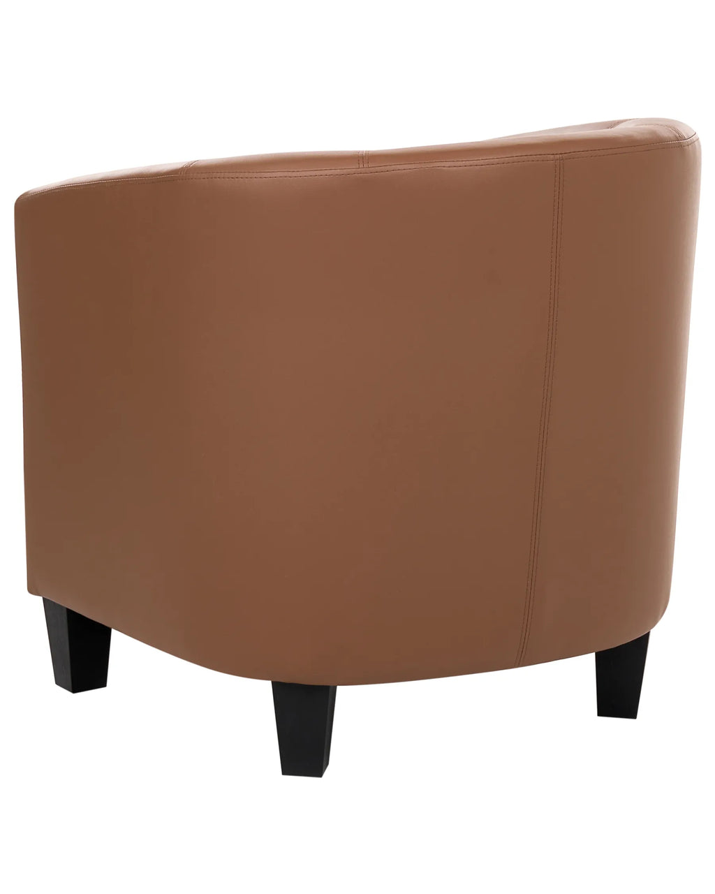 Armchair BORWICK Faux Leather Brown