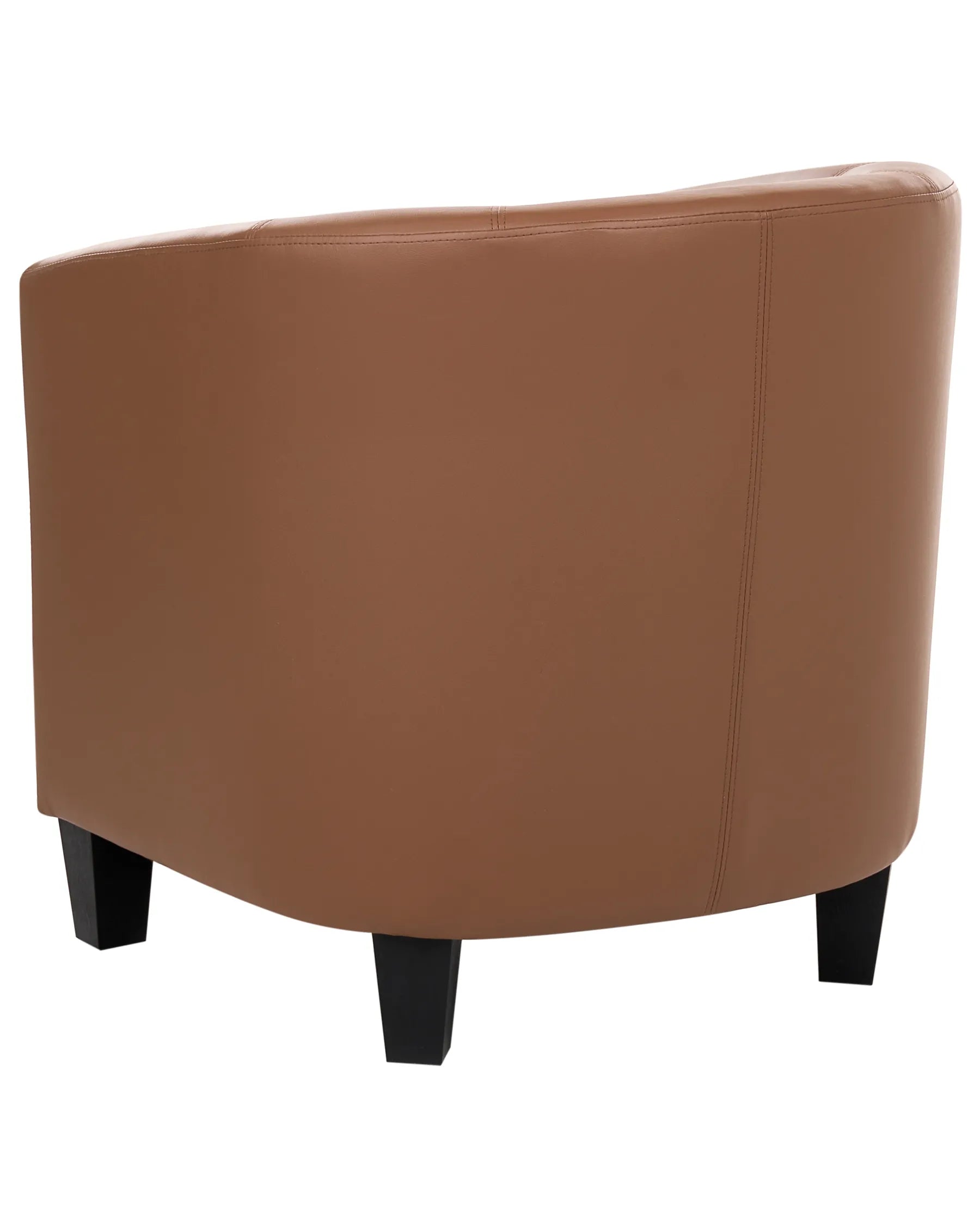 Armchair BORWICK Faux Leather Brown
