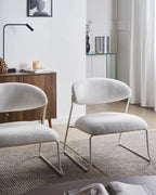 Set of 2 Armchairs KOLSVA Fabric Off-White