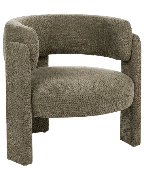Armchair BUREA Chenille Dark Green