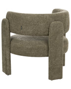 Armchair BUREA Chenille Dark Green