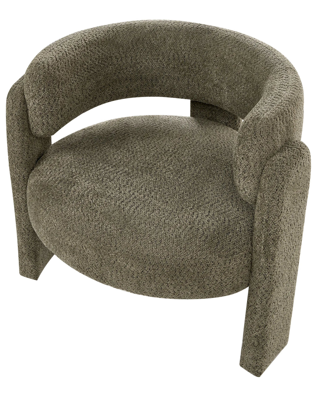 Armchair BUREA Chenille Dark Green