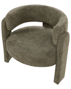 Armchair BUREA Chenille Dark Green