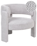 Armchair BUREA Chenille Light Grey